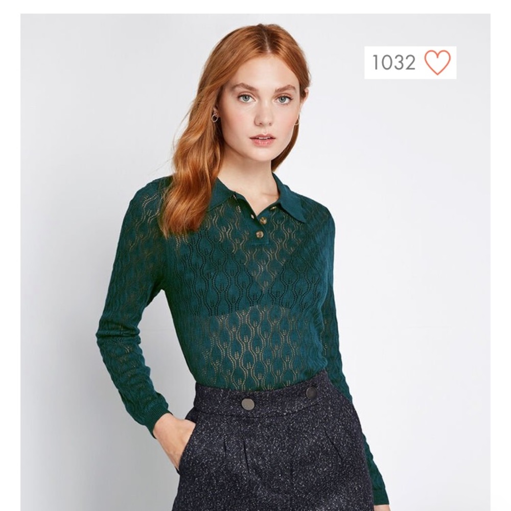 Pointelle the Way Knit Top